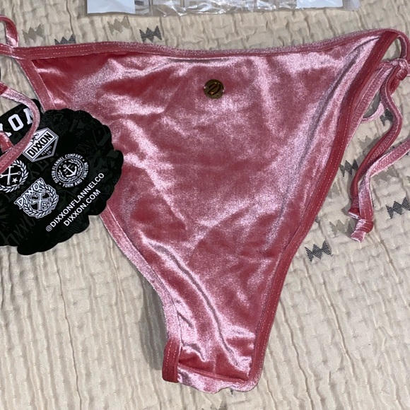 Dixxon Velvetini pink Bikini bottom XL NWT - Picture 3 of 8